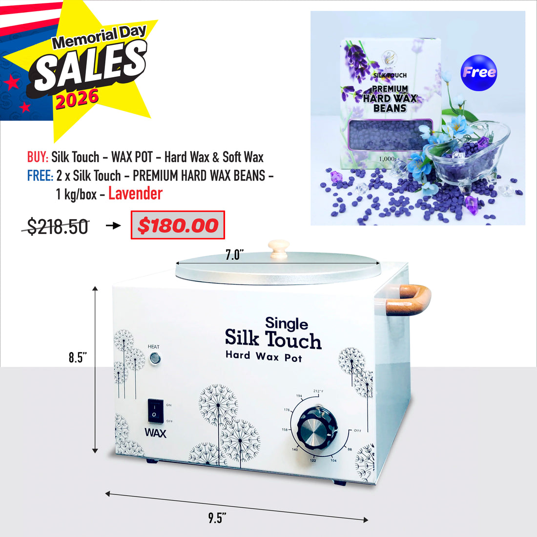 MEMORIAL DAY DEAL - Silk Touch - WAX POT Bundle