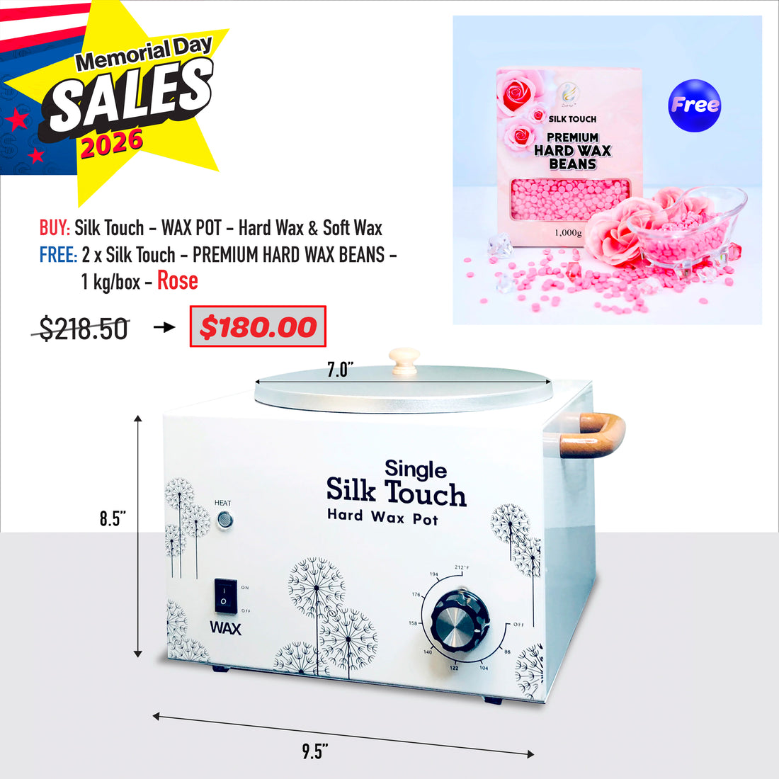 MEMORIAL DAY DEAL - Silk Touch - WAX POT Bundle
