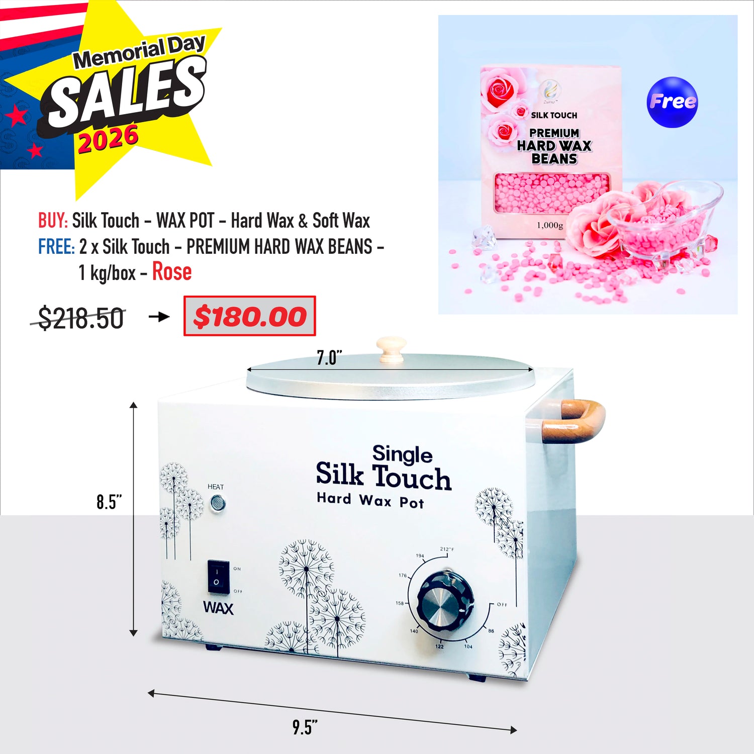 MEMORIAL DAY DEAL - Silk Touch - WAX POT Bundle