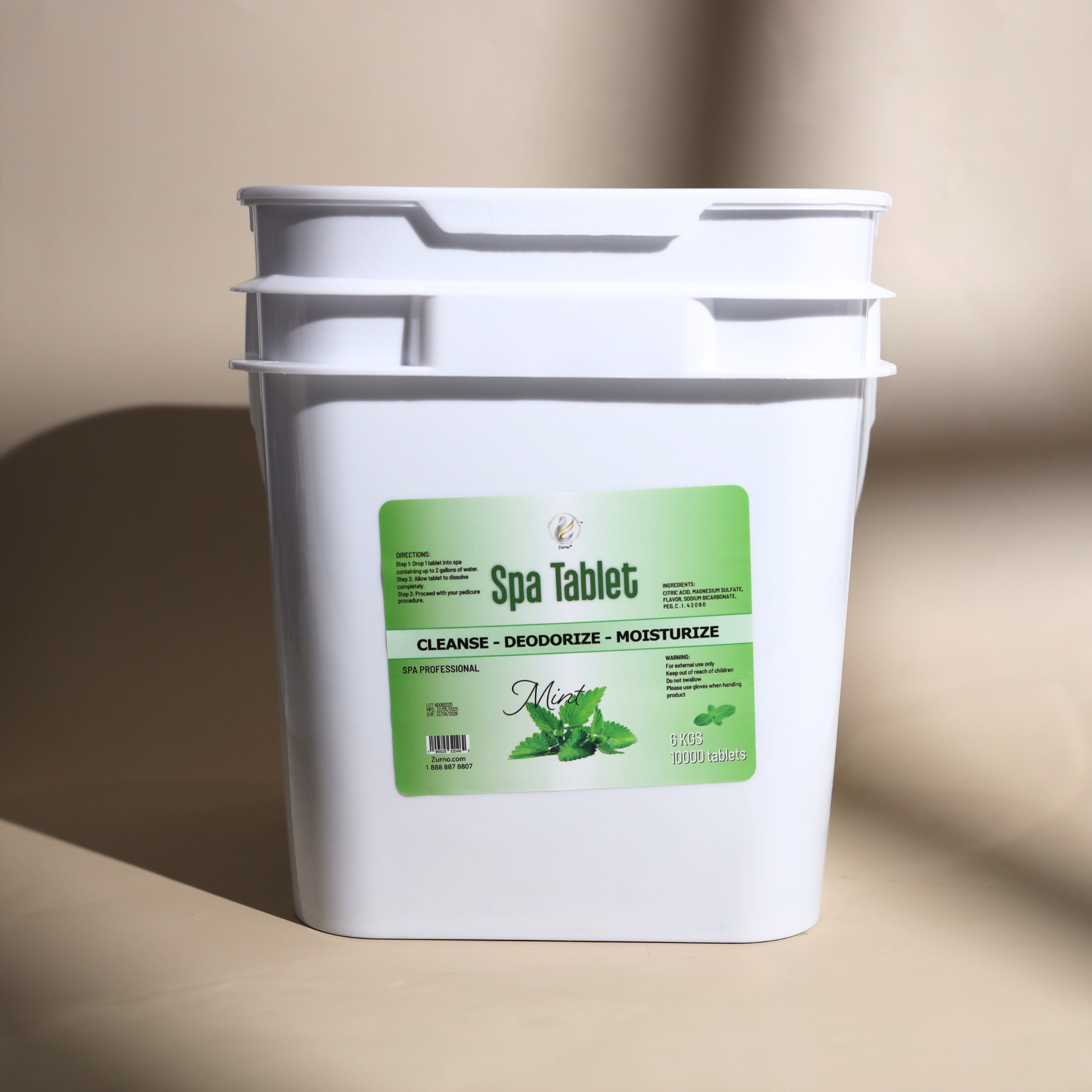 Spa Tablet – Mint (10000 pcs / Bucket) 🌿