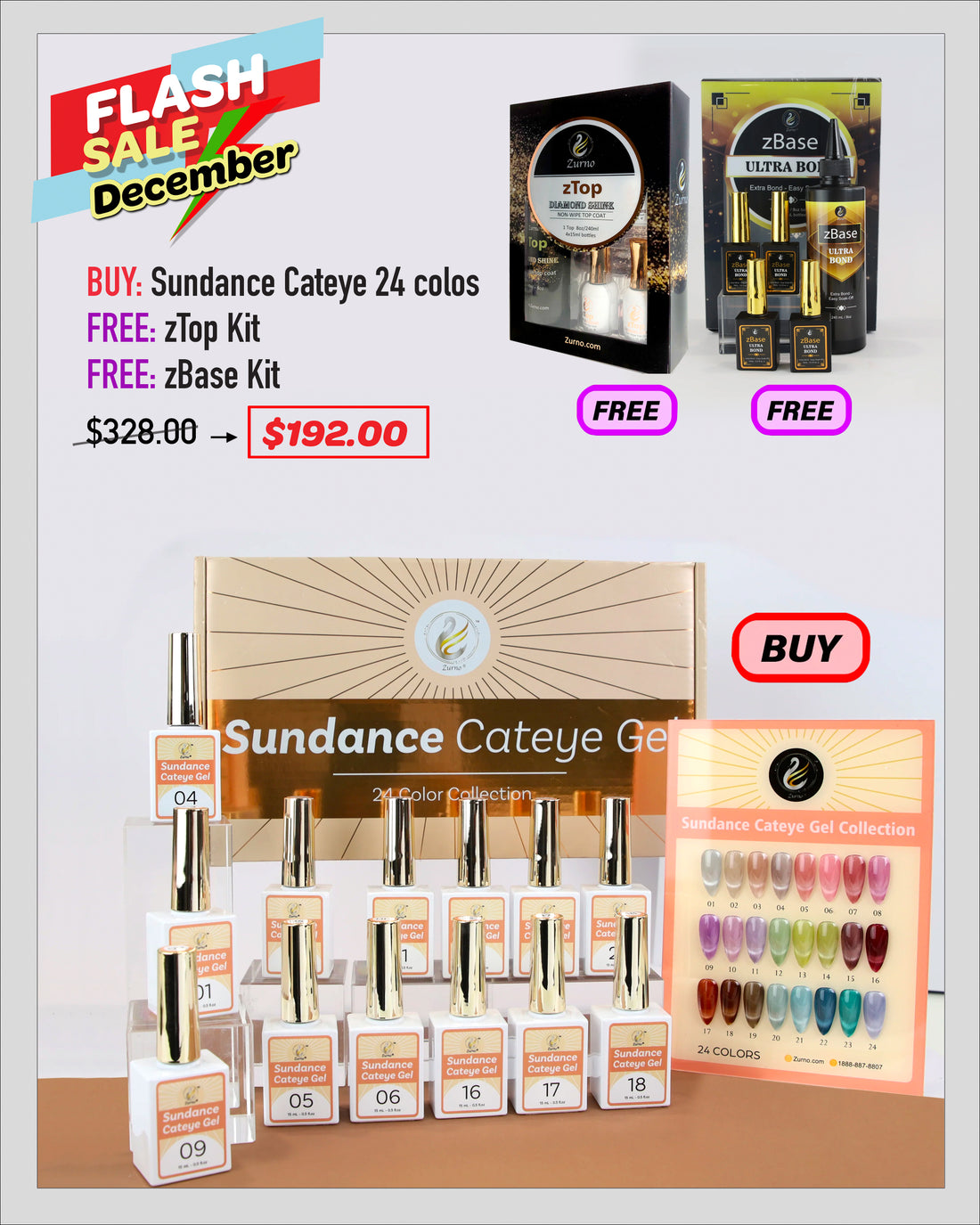 FLASH SALE - Sundance Cateye Gel Bundle