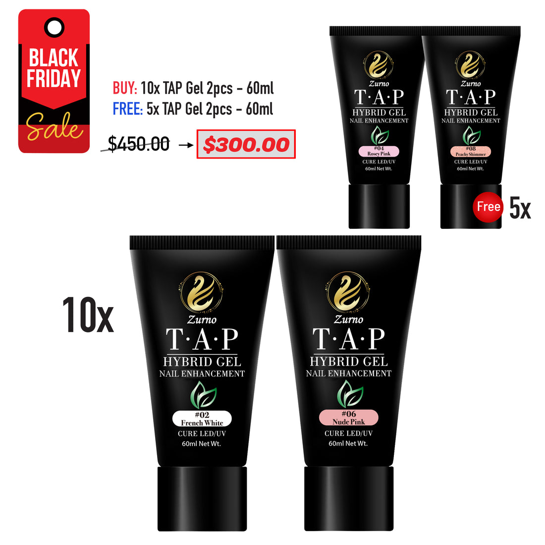 BLACK FRIDAY SALE - T.A.P - 60ml tube Bundle