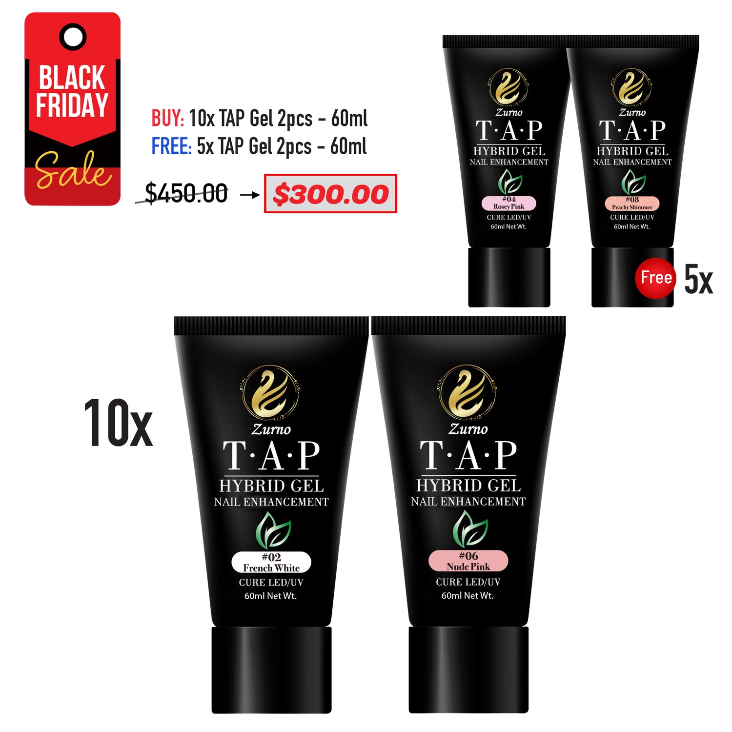 BLACK FRIDAY SALE - T.A.P - 60ml tube Bundle