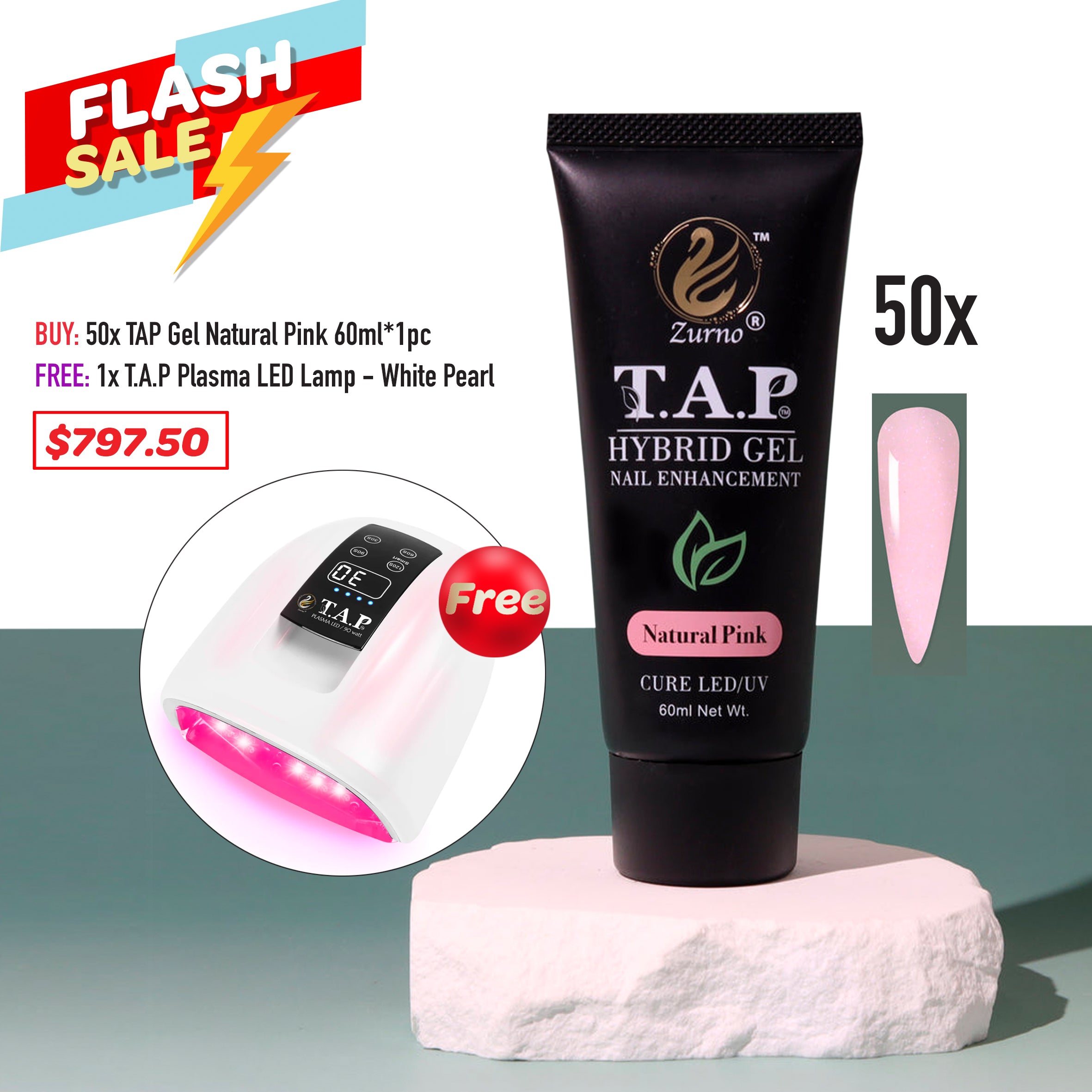FLASH SALE - T.A.P Gel Natural Pink &amp; Lamp Deal
