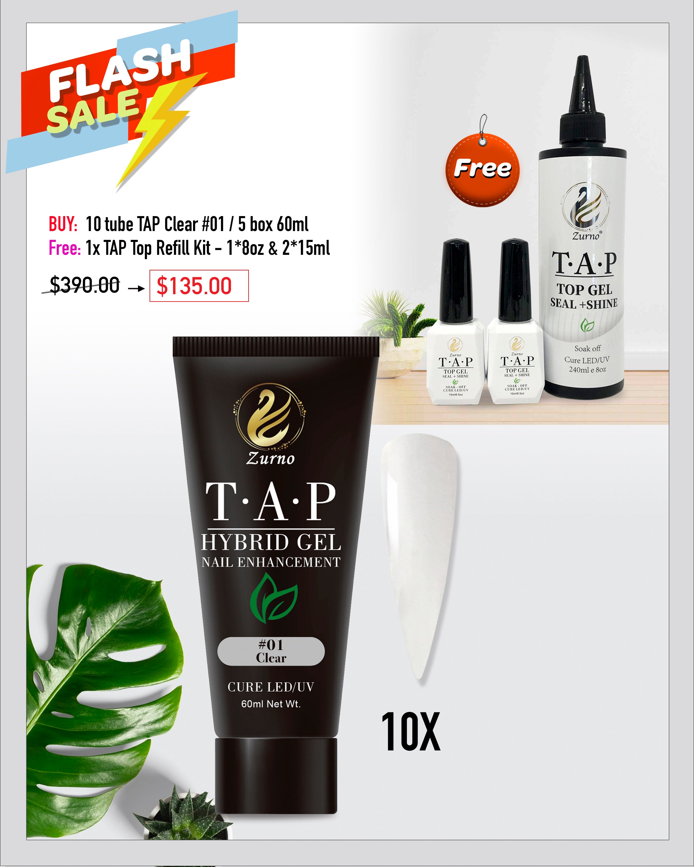 FLASH SALE - T.A.P - Clear Gel Bundle