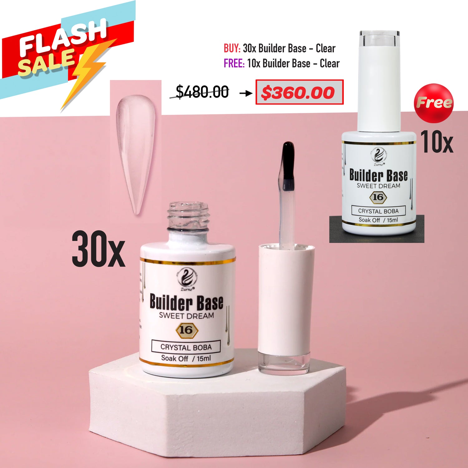 FLASH SALE - Builder Base Clear Bundle