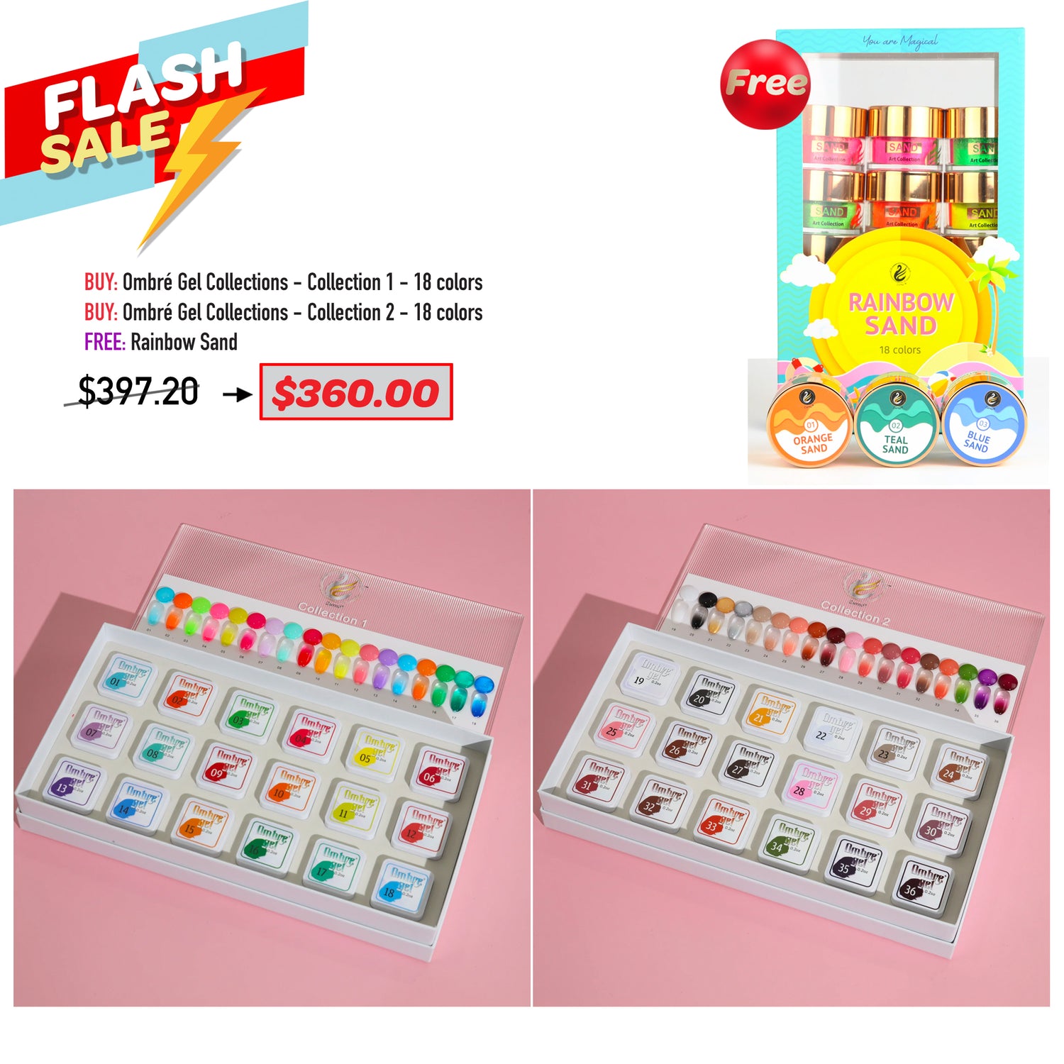 FLASH SALE - Ombre Gel Collections Bundle