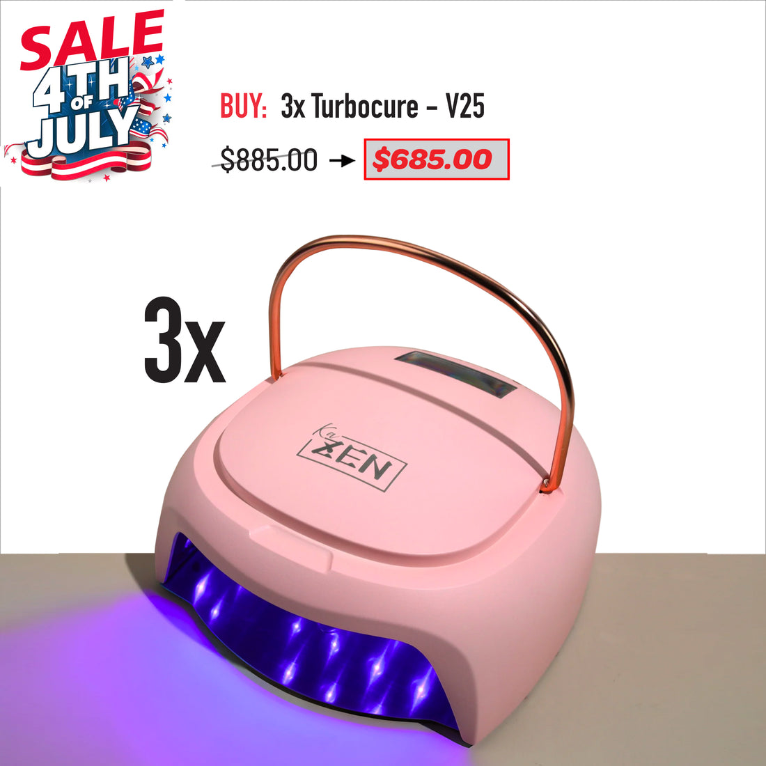 4TH JULY SALE - Turbocure KaZEN Lamp Deal