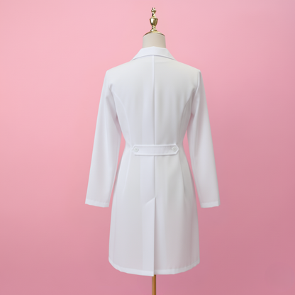 Elegant Spa Blouse - White Coat Salon Professional