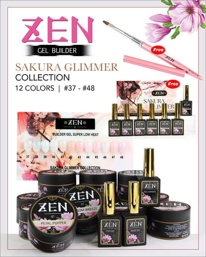 ZEN | Builder Gel Sakura Glimmer Collection 