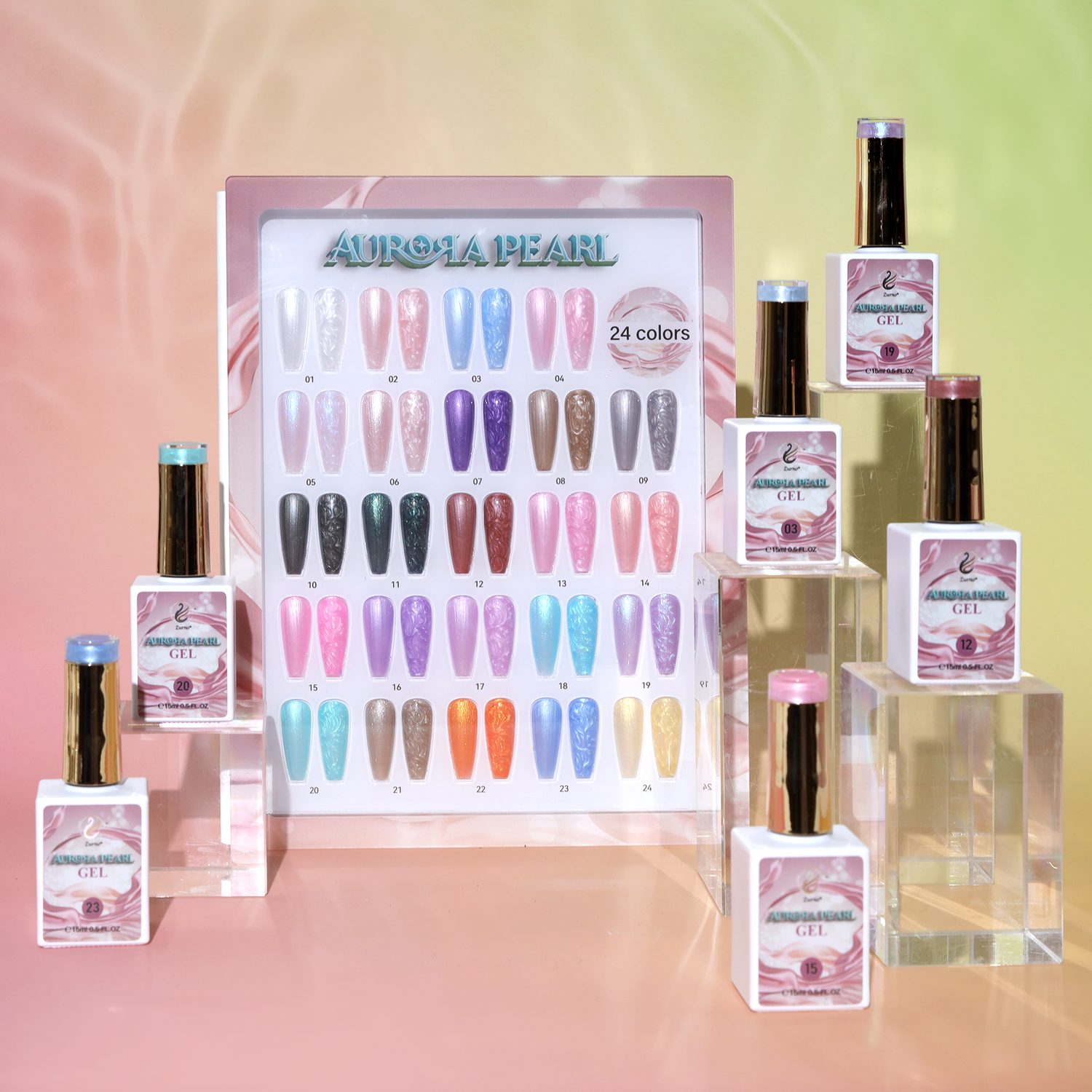 Aurora Pearl Gel Collection - 24 Colors