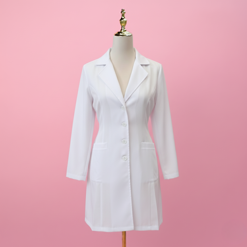 Elegant Spa Blouse - White Coat Salon Professional