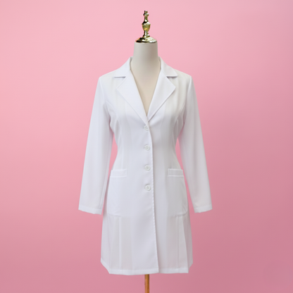 Elegant Spa Blouse - White Coat Salon Professional