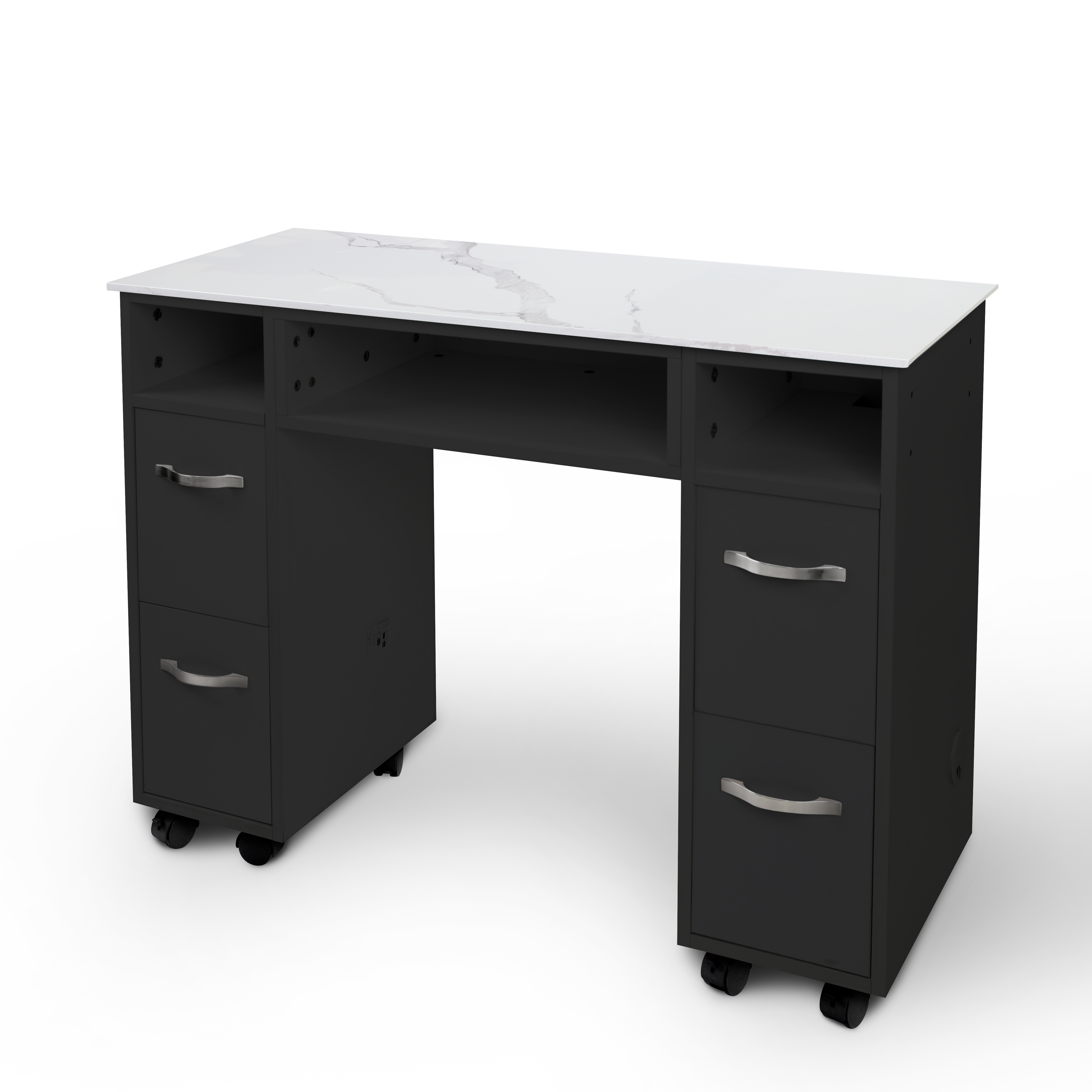 JSIS - Nail Table with Marble - Single Nail Table