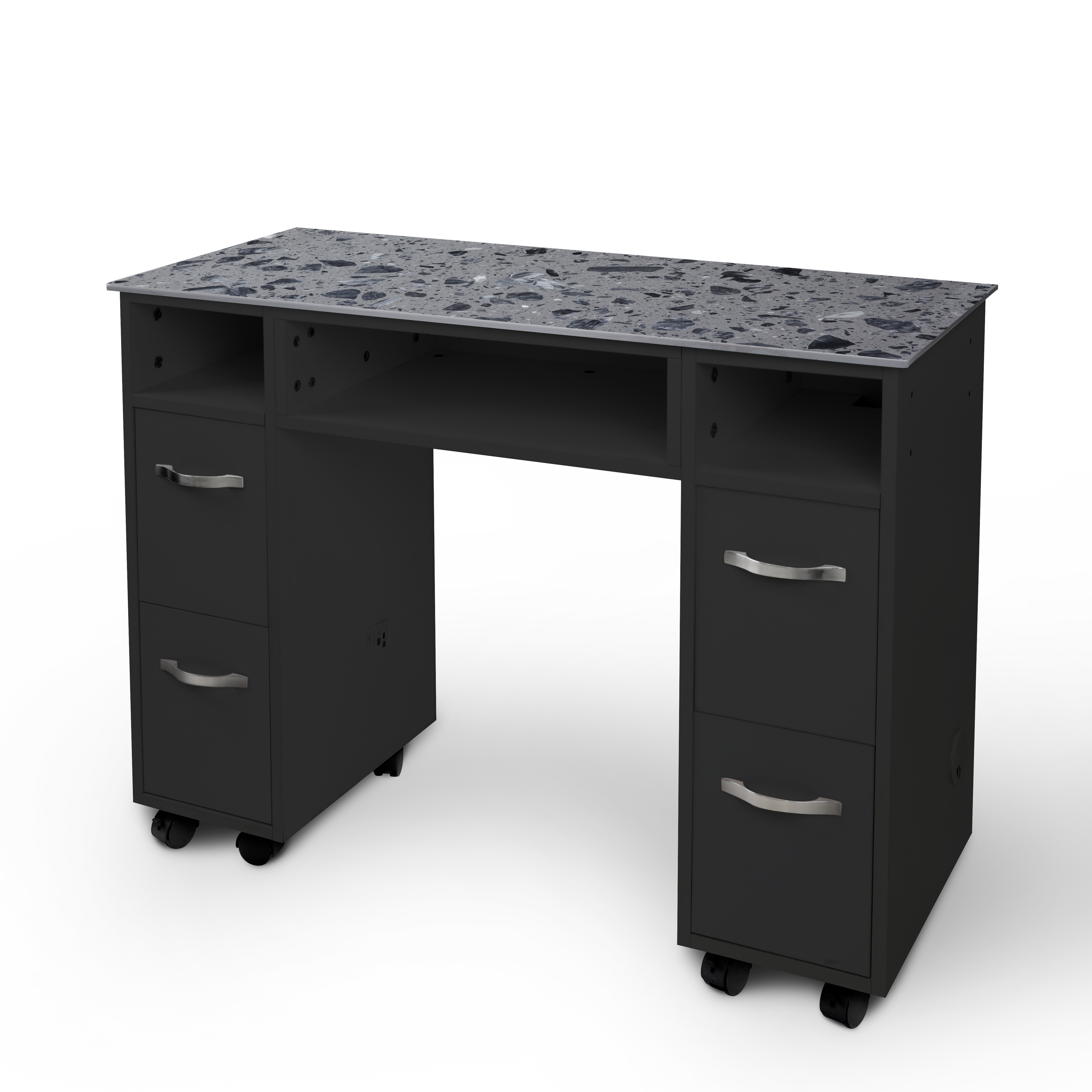 JSIS - Nail Table with Marble - Single Nail Table