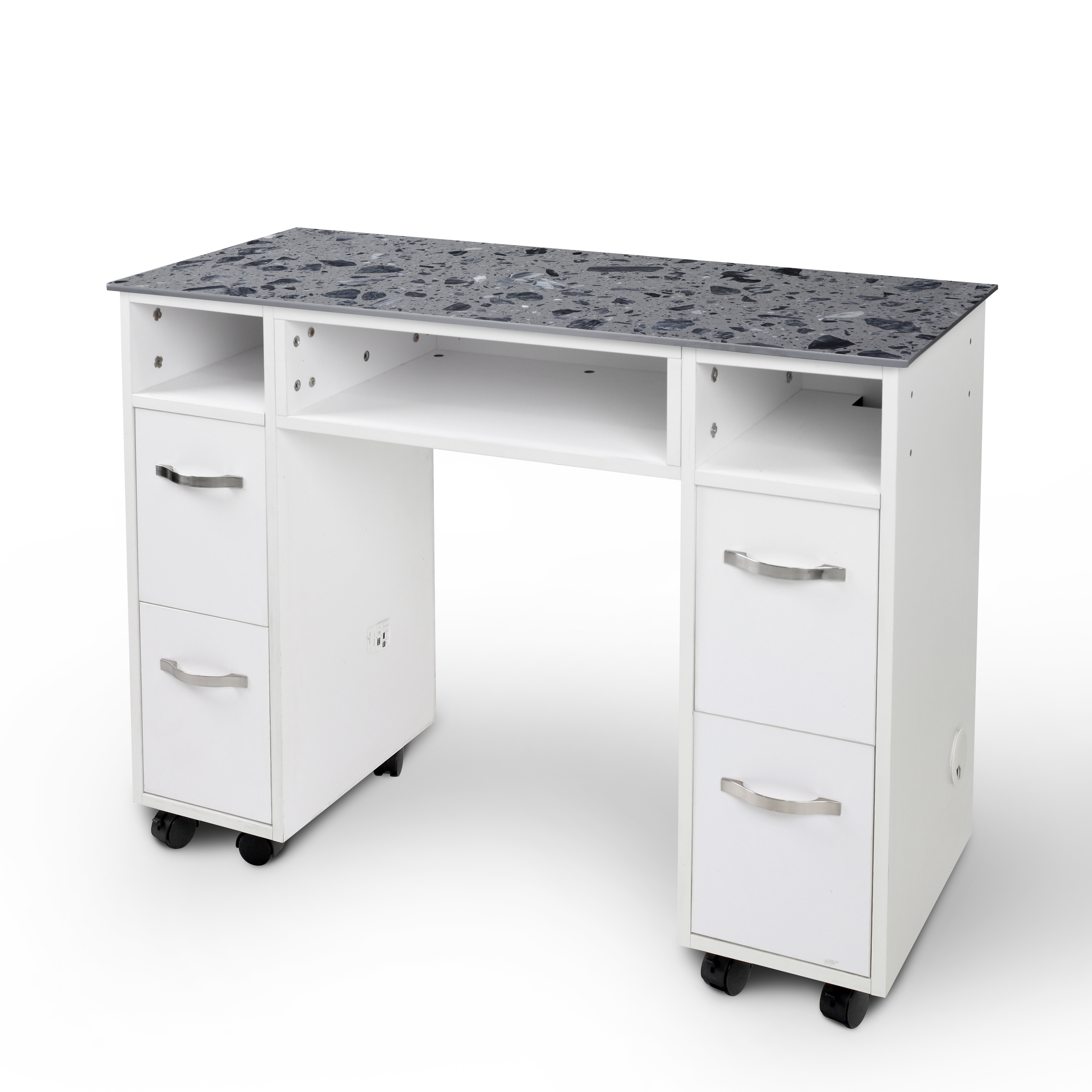 JSIS - Nail Table with Marble - Single Nail Table