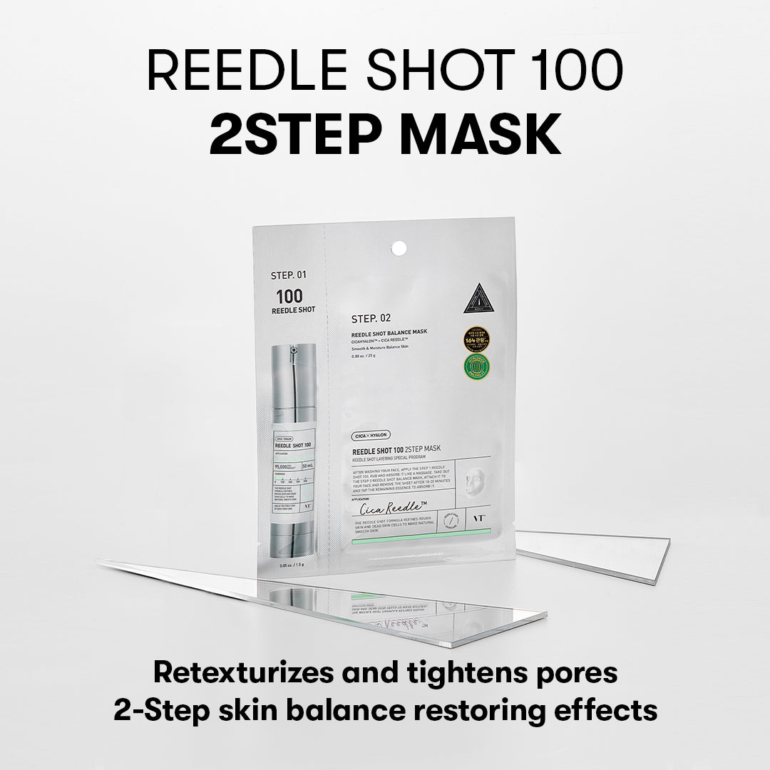 VT COSMETICS - MILD REEDLE SHOT 100 2-STEP MASK