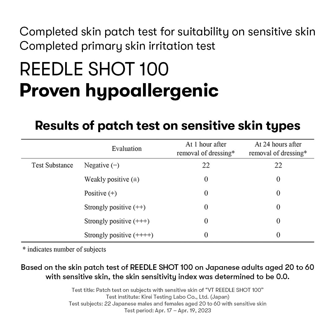 VT COSMETICS - MILD REEDLE SHOT 100 2-STEP MASK