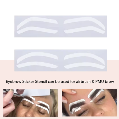 Eyebrow Shaping Sticker Guide