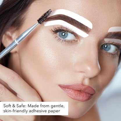 Eyebrow Shaping Sticker Guide