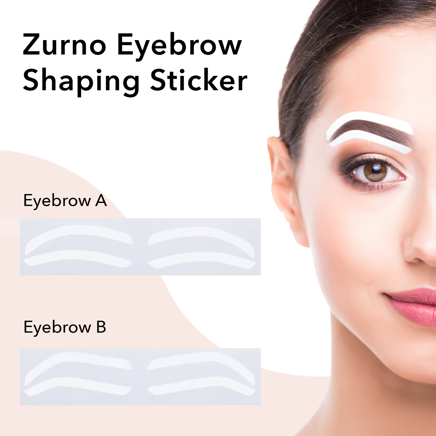 Eyebrow Shaping Sticker Guide