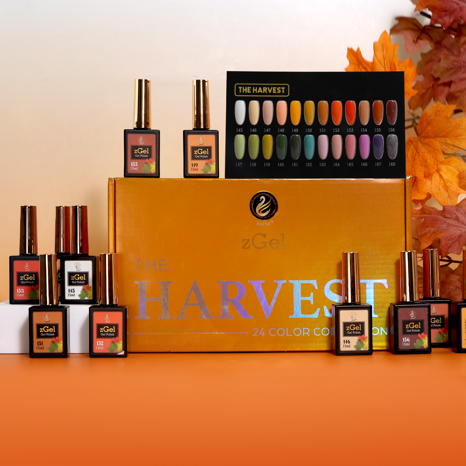zBlend - zGel - zLacquer | #145 - #168 The Harvest Collection - 24 zBlend - zGel - zLacquer | #145 - #168 The Harvest Collection - 24