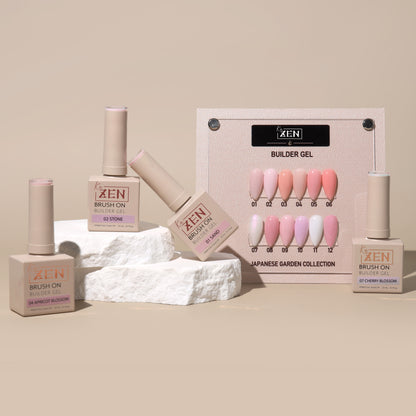 KaZEN | Brush-on Builder Gel - 12 Colors