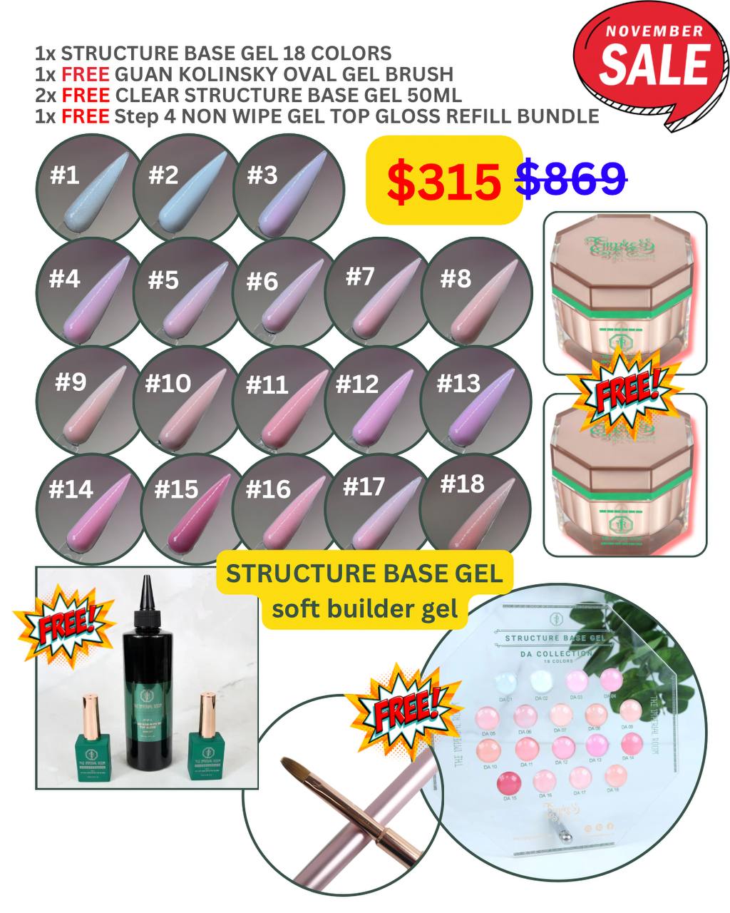 FLASH SALE - TIR - Structure Base - DA Collection - HEMA FREE Bundle