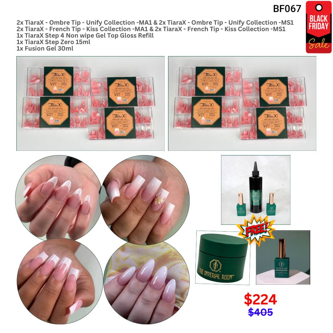 BLACK FRIDAY - TIR - French &amp; Ombre Colored Tip Box Bundle