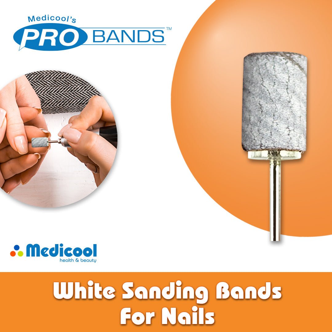Pro Bits White Sanding Bands for Nails