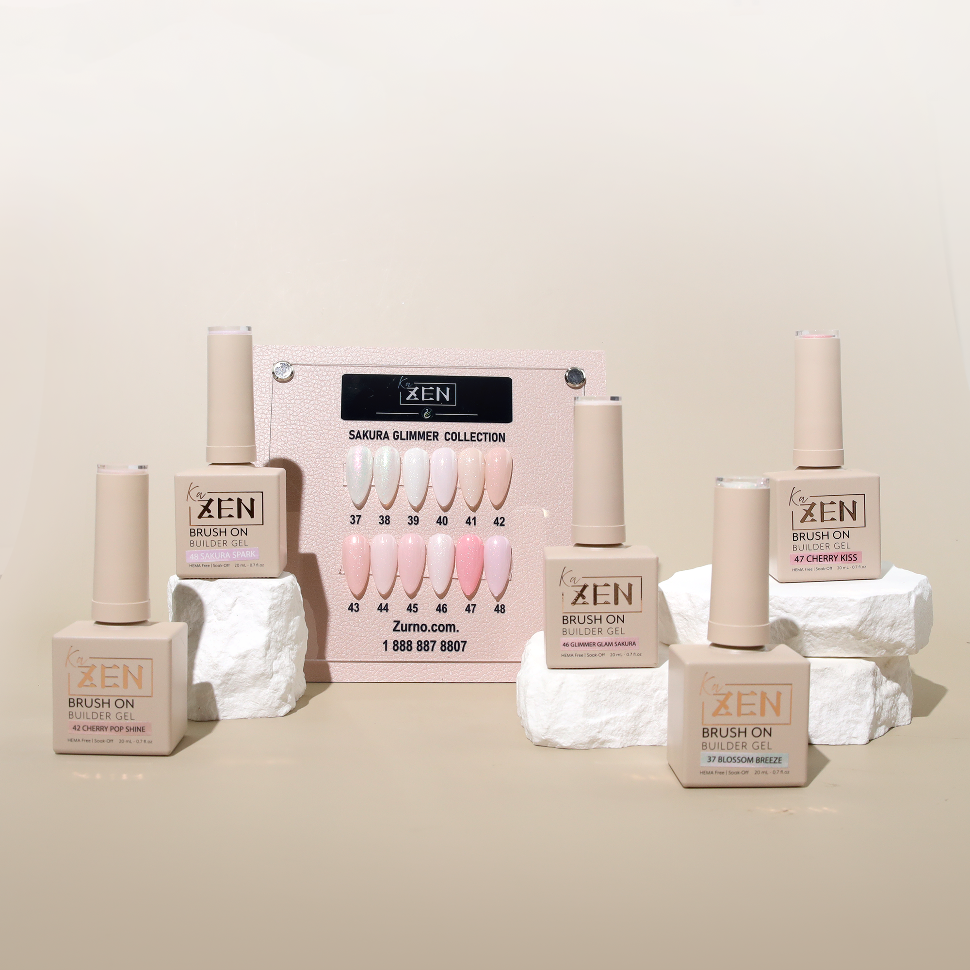 KaZEN | Brush-on Builder Gel - 12 Colors