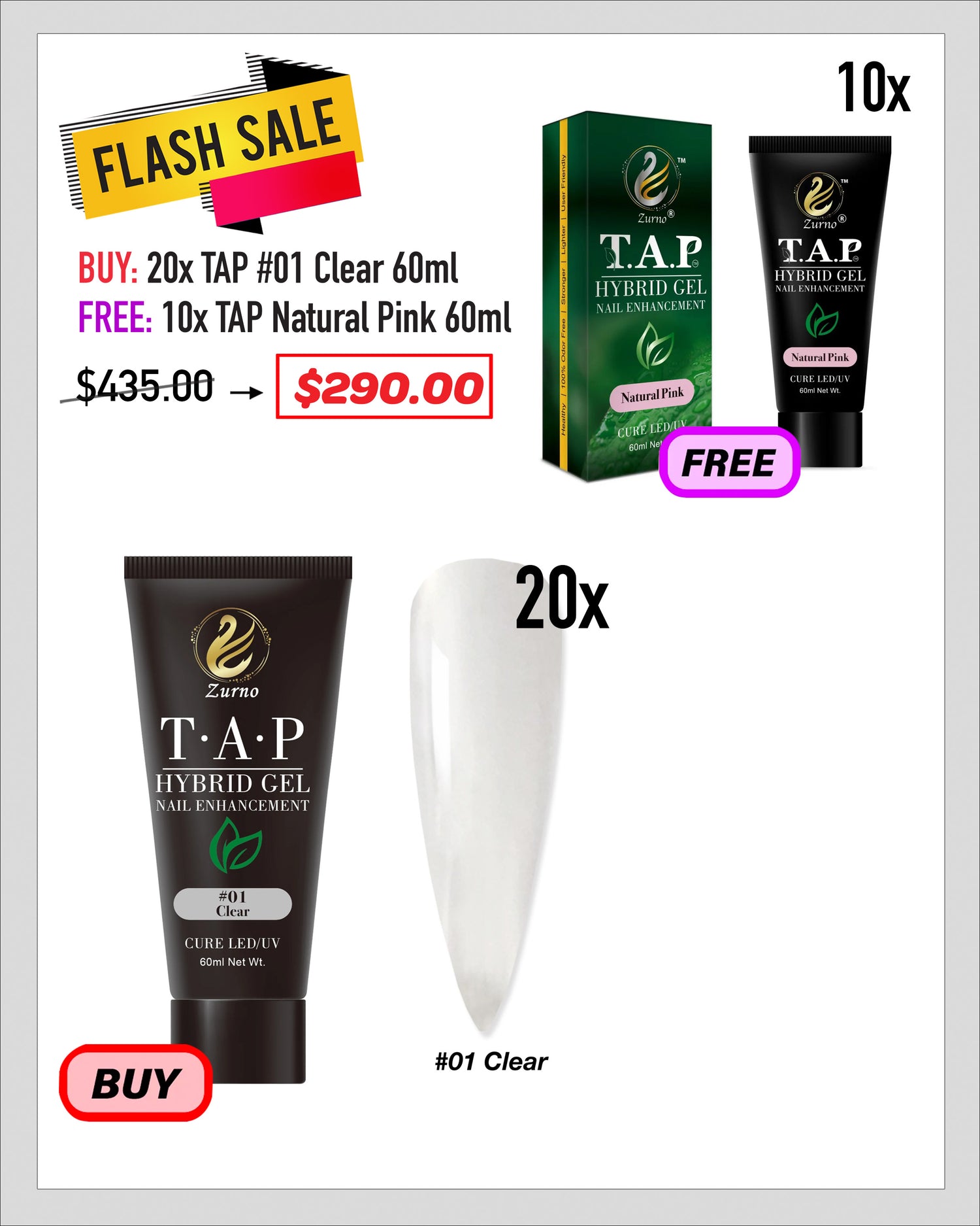 FLASH SALE - T.A.P - 60ml Gel Bundle