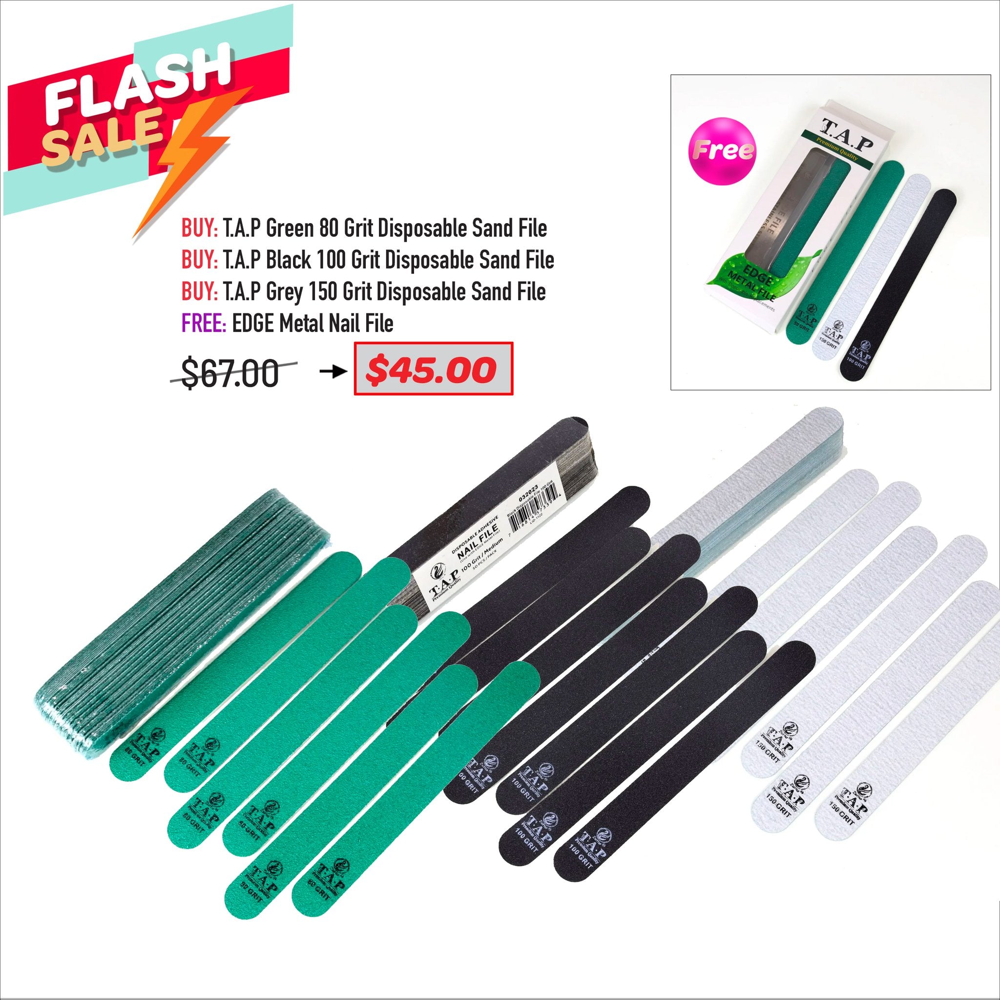 FLASH SALE - TAP Nail File Bundle