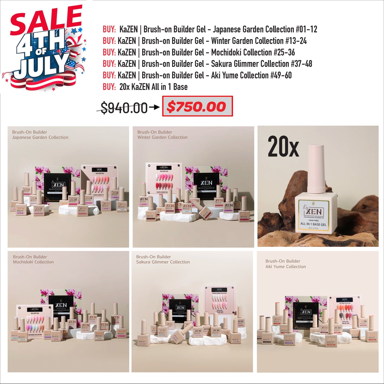 4TH JULY SALE - KaZEN Brush On Bundle