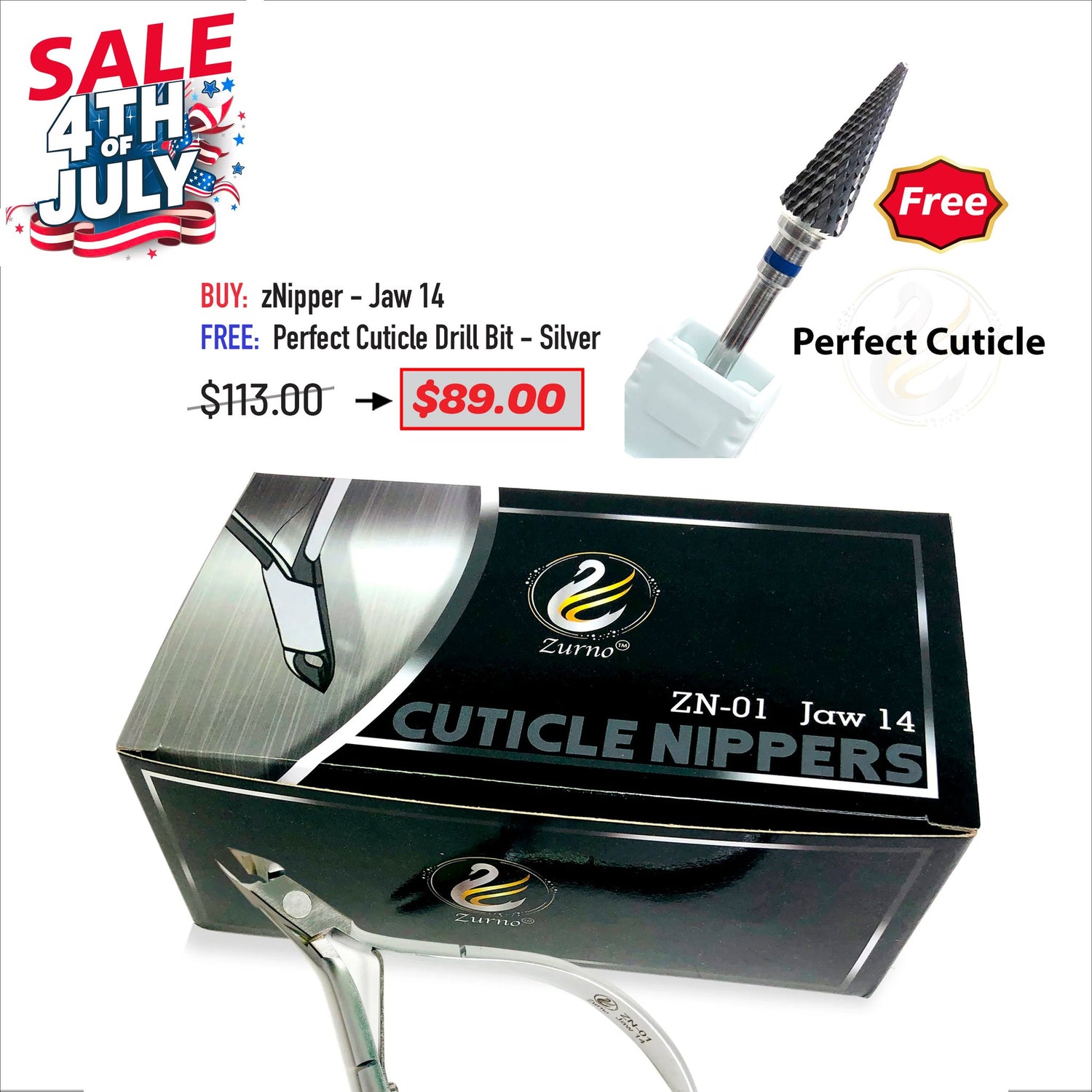 4TH JULY SALE - zNipper &amp; Drill bit Bundle