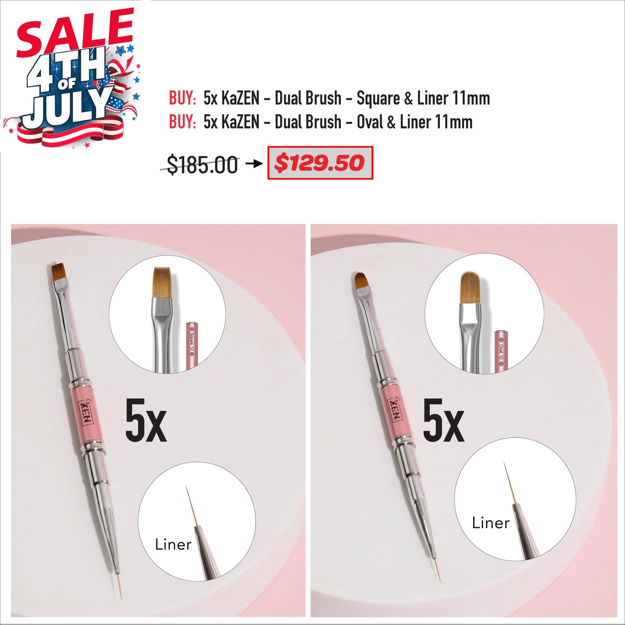 4TH JULY SALE - KaZEN Dual Brush Bundle