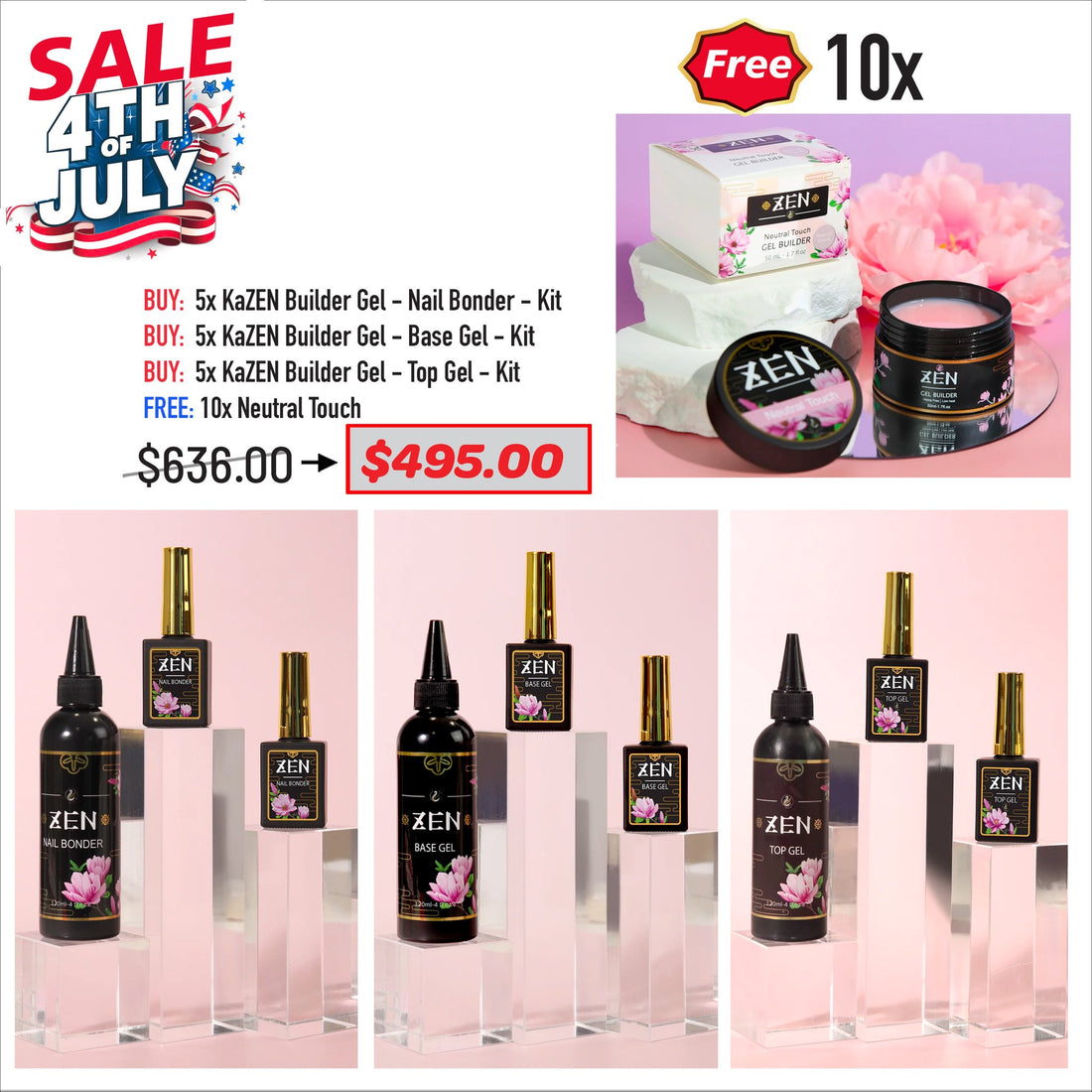 4TH JULY SALE - KaZEN Bond Base Top Kit Bundle