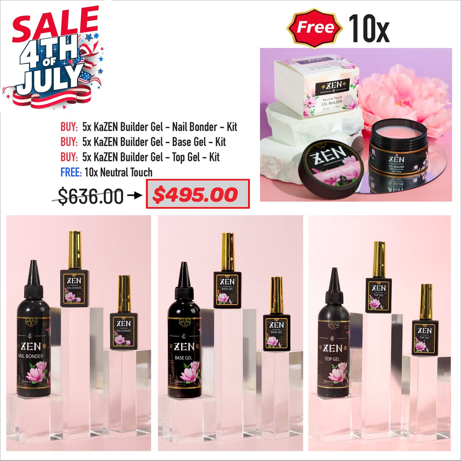 4TH JULY SALE - KaZEN Bond Base Top Kit Bundle
