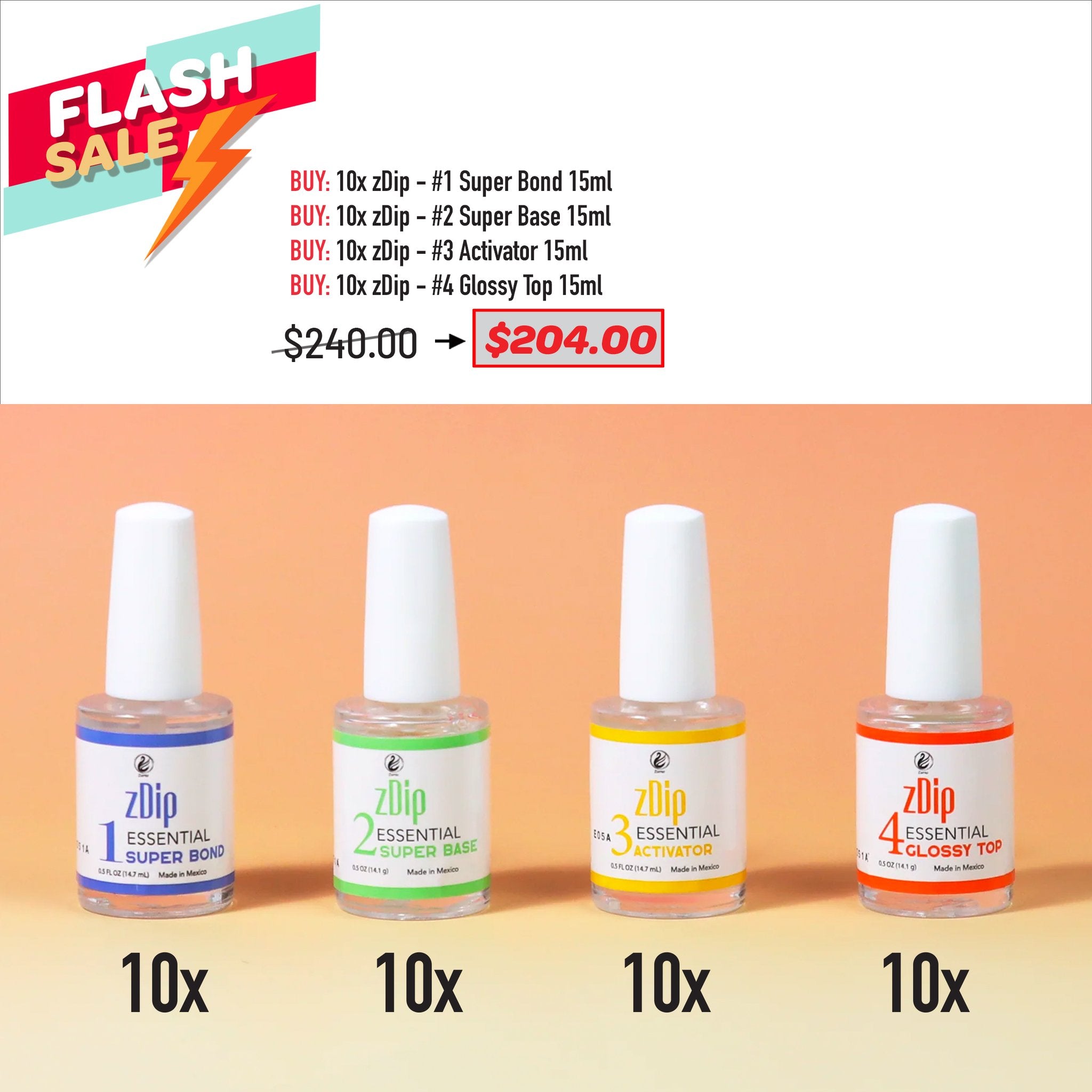 FLASH SALE - 10 zDip Bundle