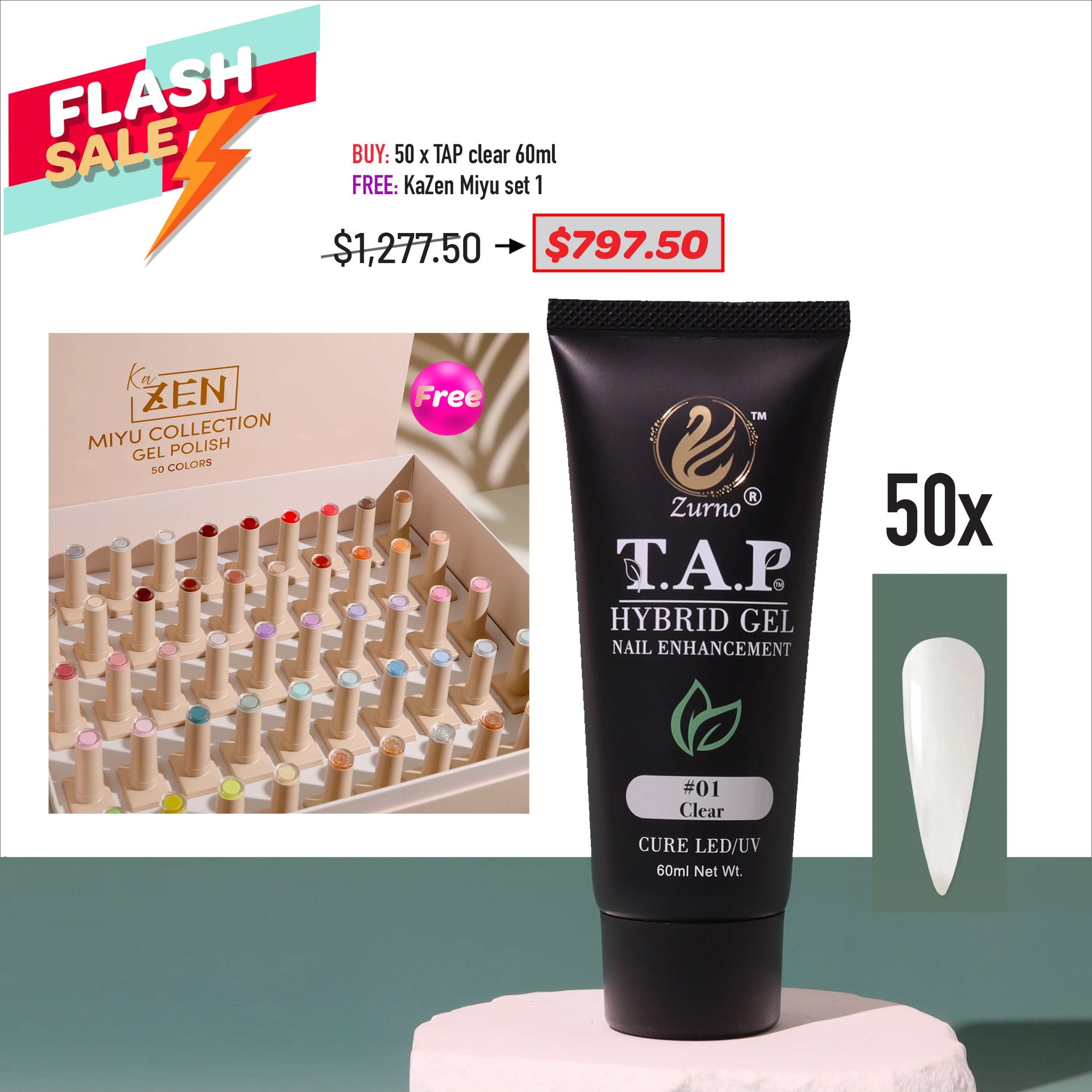FLASH SALE - TAP Clear/Natural Pink &amp; MIYU Collection Bundle