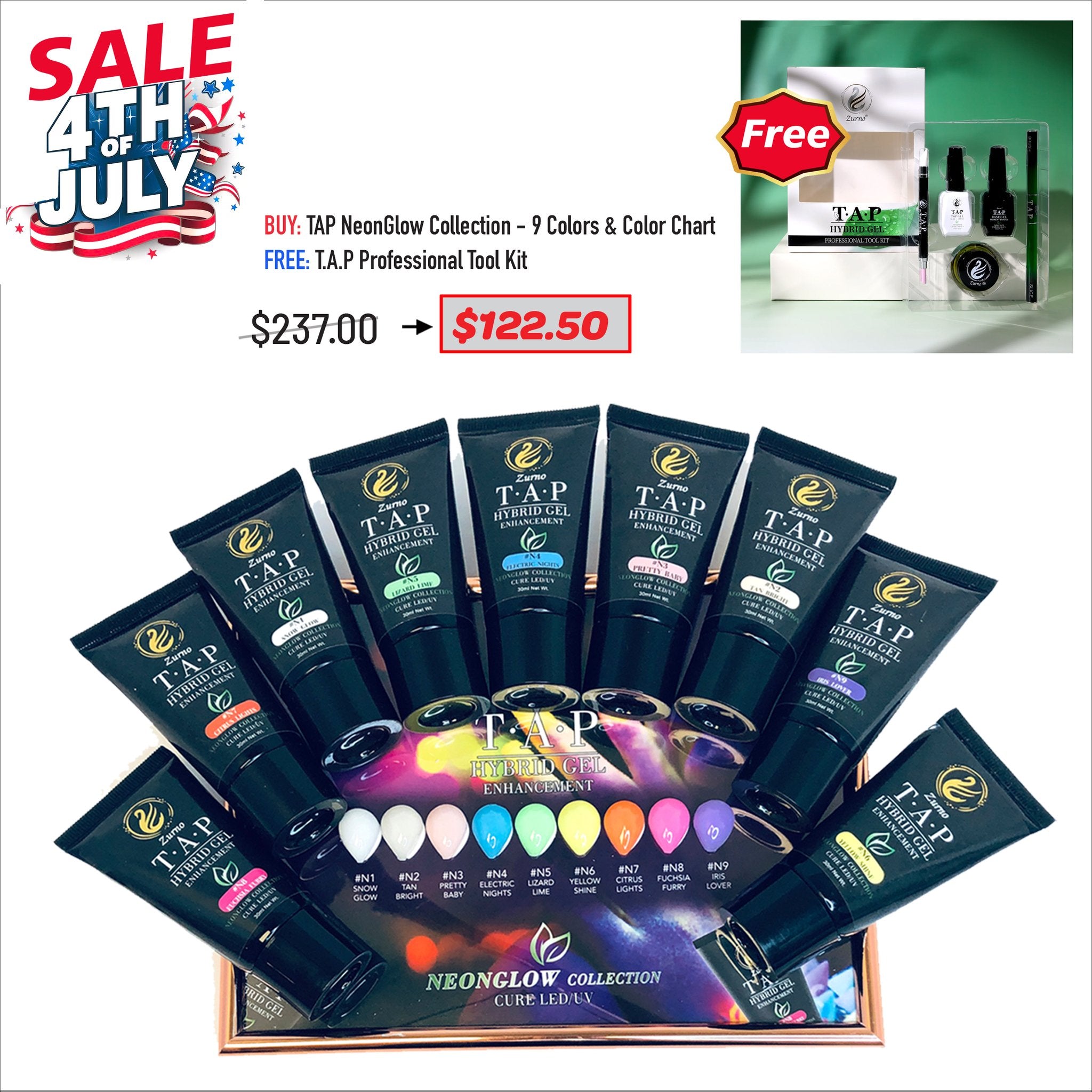 4TH JULY SALE - TAP NeonGlow &amp; Cotton Collection Deal