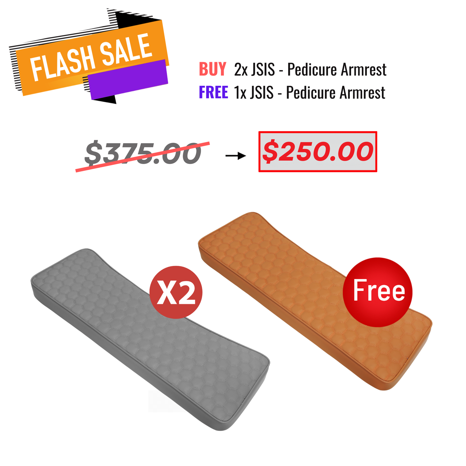 FLASH SALE - Pedi Armrest - BUY 2 GET 1 FREE