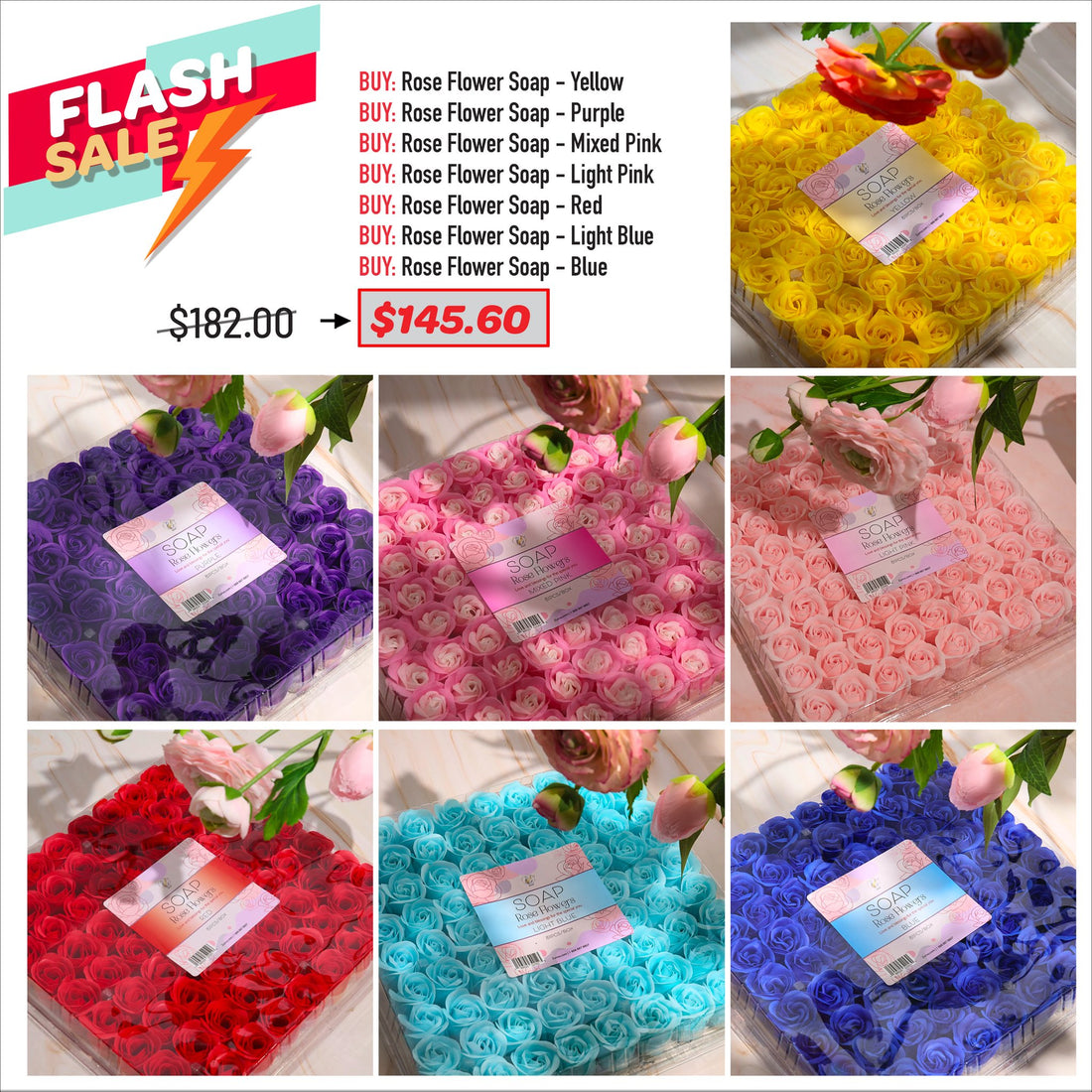 FLASH SALE - Flower Soap Bundle