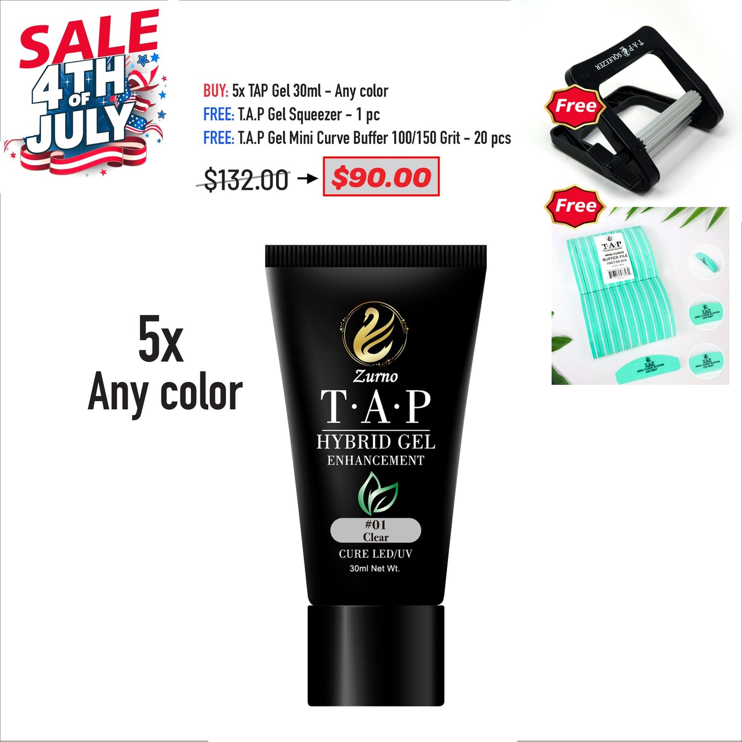 4TH JULY SALE - TAP Gel 30ml Bundle