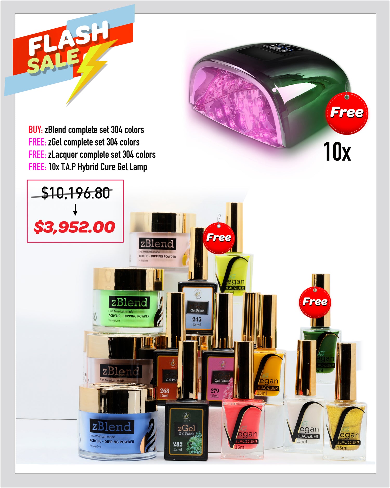 FLASH SALE - zBlend zGel &amp; zLacquer - Complete Set