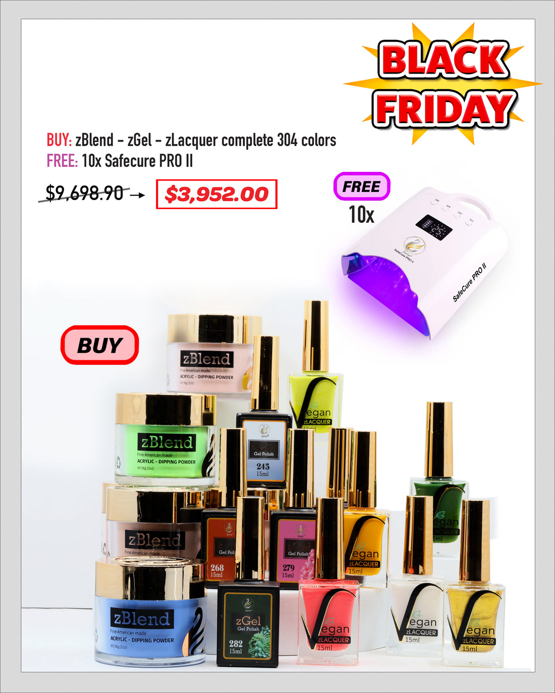 BLACK FRIDAY SALE - zBlend zGel &amp; zLacquer - Complete Set