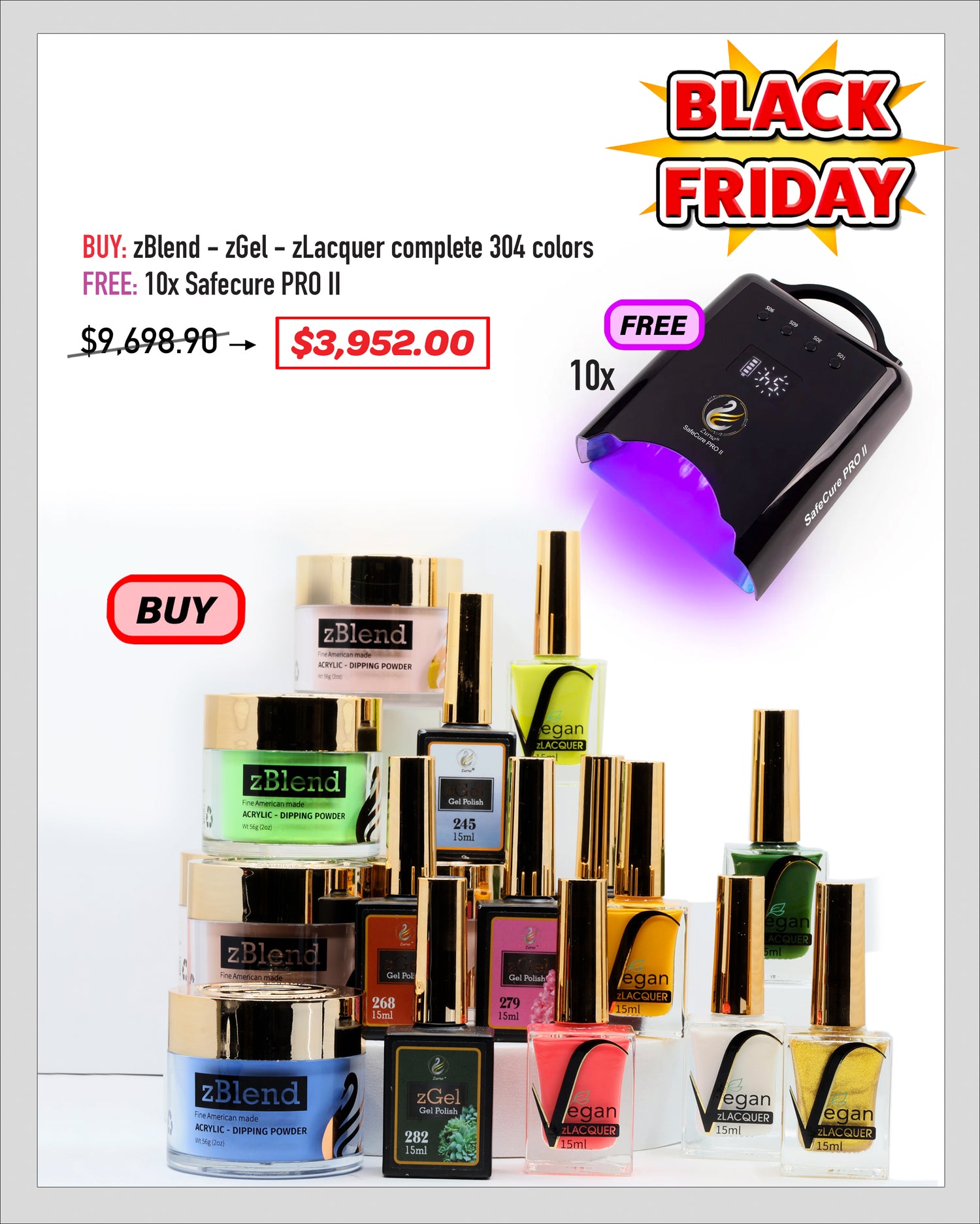 BLACK FRIDAY SALE - zBlend zGel &amp; zLacquer - Complete Set