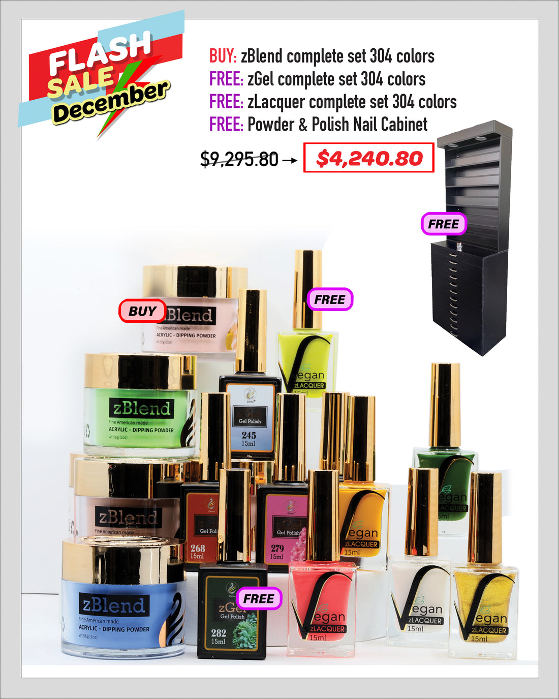 FLASH SALE - zBlend zGel &amp; zLacquer - Complete Set