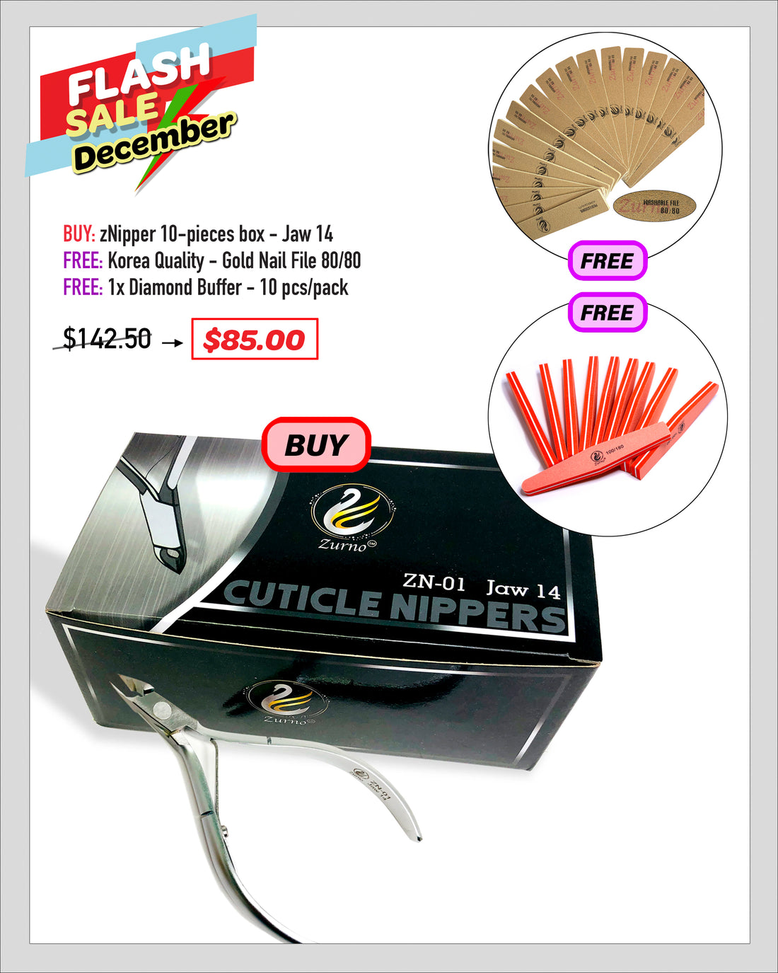 FLASH SALE - zNipper - Cuticle Nipper Bundle