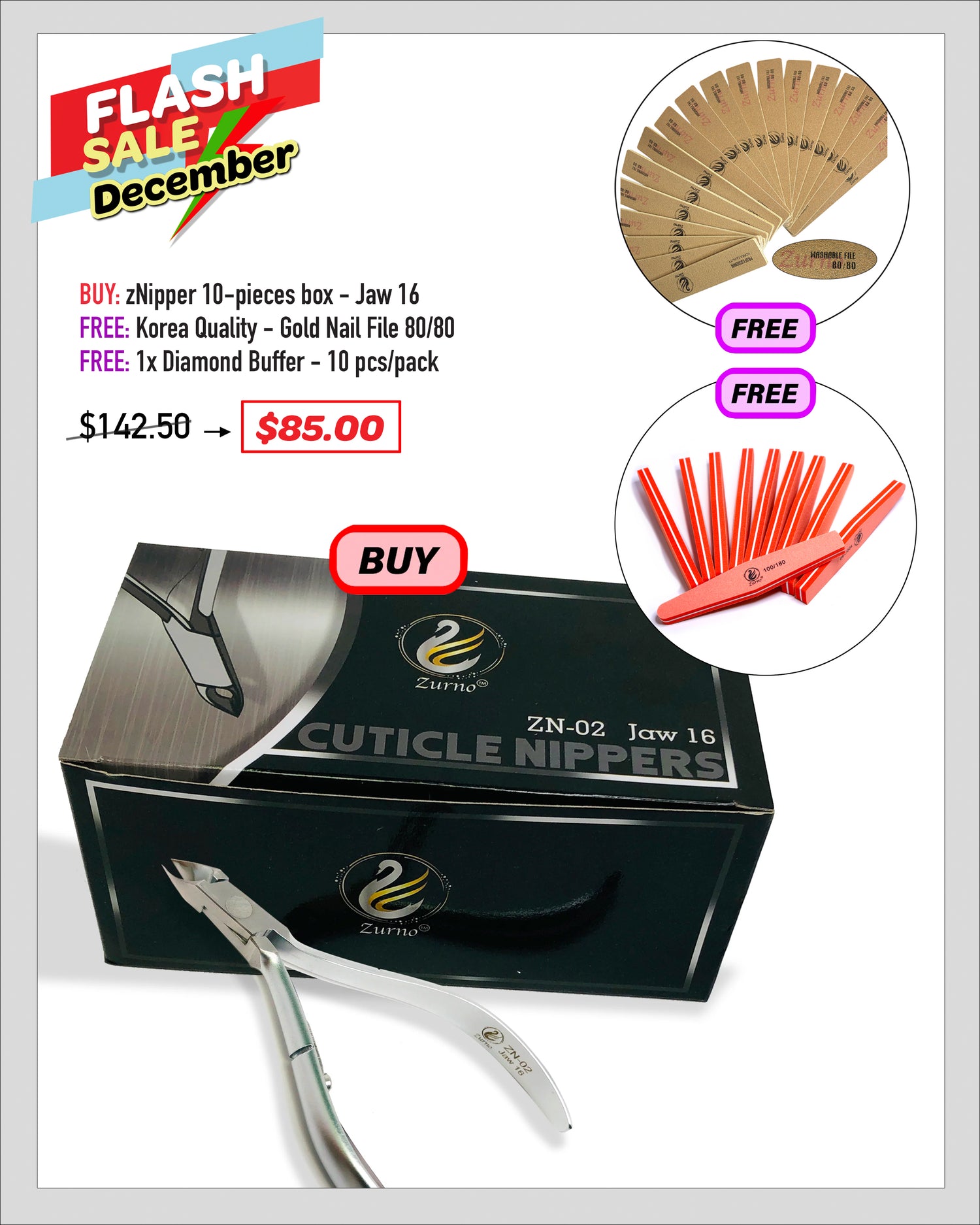 FLASH SALE - zNipper - Cuticle Nipper Bundle